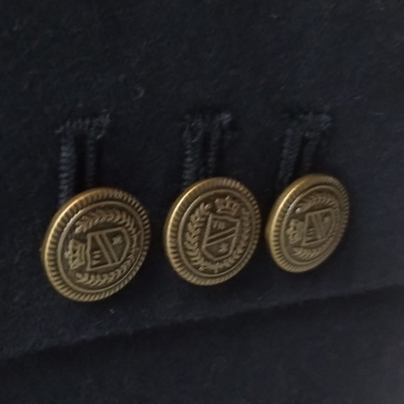 Tommy Hilfiger Navy Blazer Size 14 with White Stripe Sleeves NWOT - Picture 5 of 17